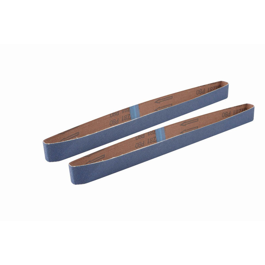 1 in. x 30 in. 80 Grit Sanding Belt, 2 Pack K2355