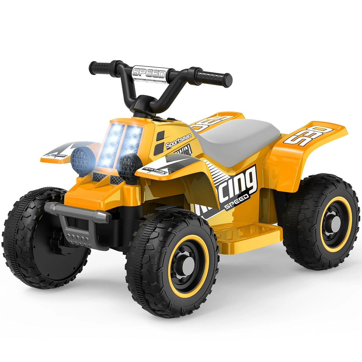 6V 7Ah Powered Ride on Toy Kids ATV Electric 4-Wheeler Quad Car Blue White U80611