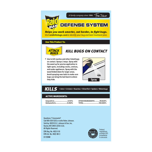 14.5-Ounce Ant and Roach Spray U707