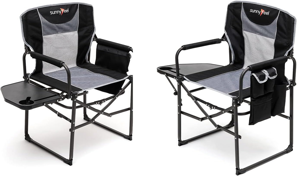Oversized Portable Folding Camping Chair with Side Table T5031