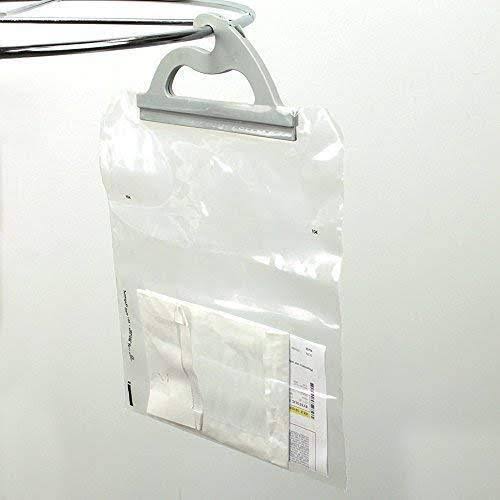 Hanging Storage Bags, 15-Pack of 10 x 12.5-inch Clear Plastic Bags D9057