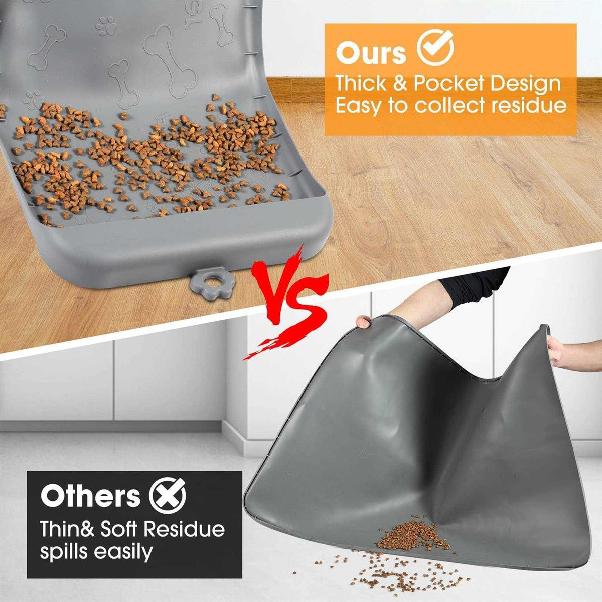 Silicone Dog Food Mat with Pocket W400
