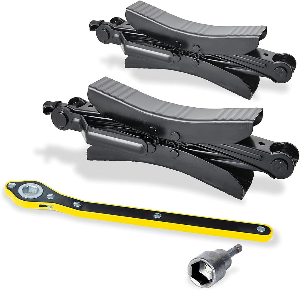 X Shaped Wheel Chocks Stabilizer 2 Sets with Accessories E809086