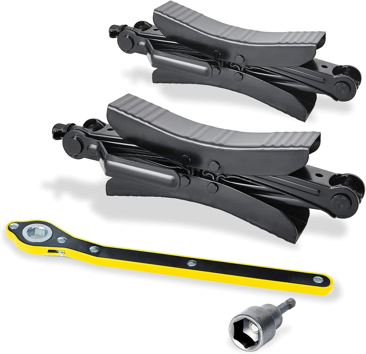 X Shaped Wheel Chocks Stabilizer 2 Sets with Accessories E809086