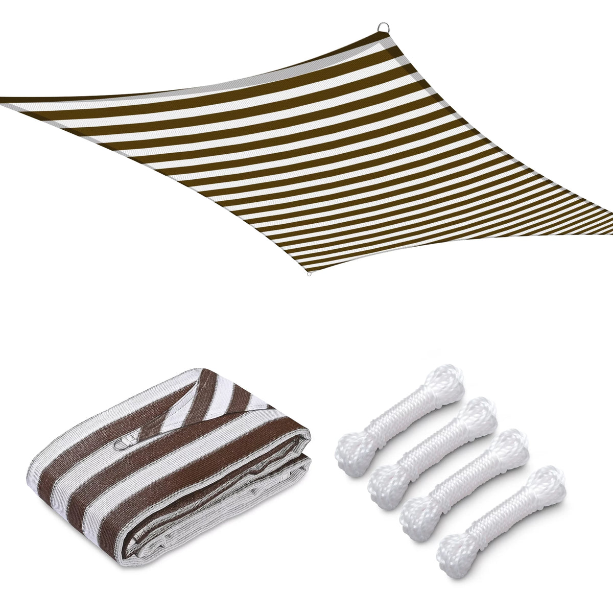 12x12Ft 97% UV Block Square Sun Shade Sail S40548