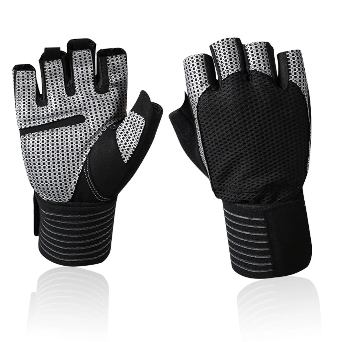 Weight Lifting Gloves with Wrist Wraps M589718
