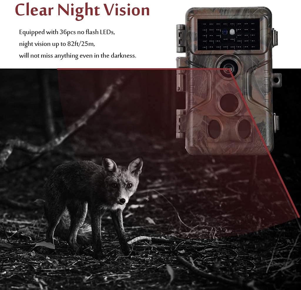 20MP 1080P Trail Camera with Night Vision W5185