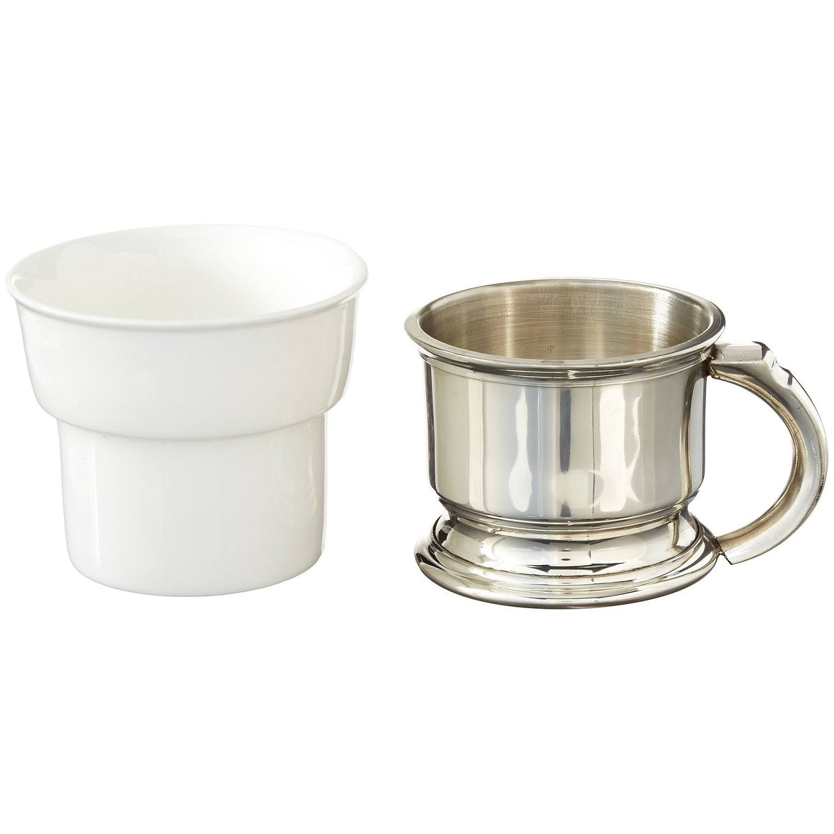 Shaving Mug with Pewter Caddy Z8376