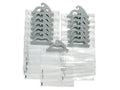 Hanging Storage Bags, 15-Pack of 10 x 12.5-inch Clear Plastic Bags D9057