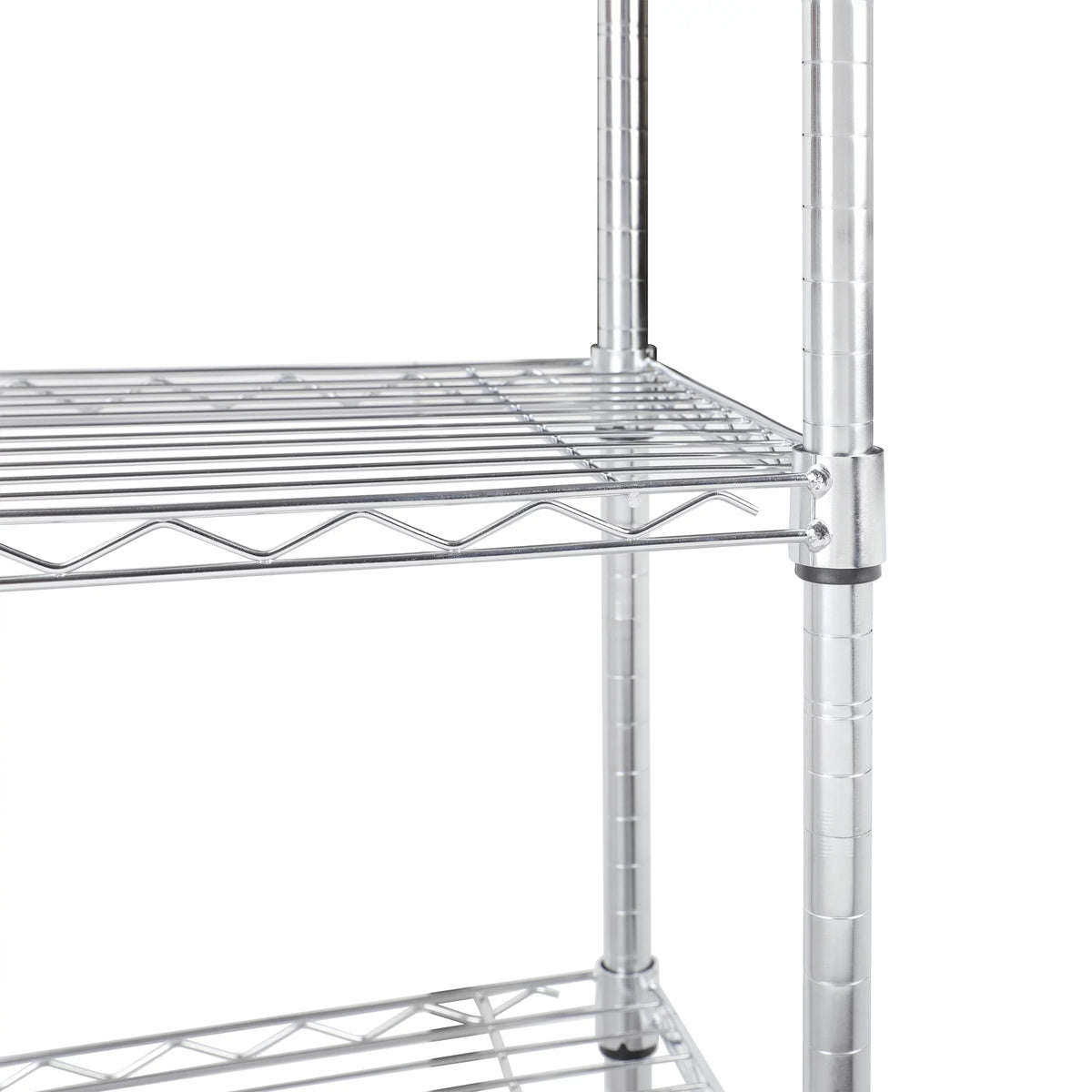 4 Tier Wire Shelf Unit Chrome 1400 lb. Capacity S12988