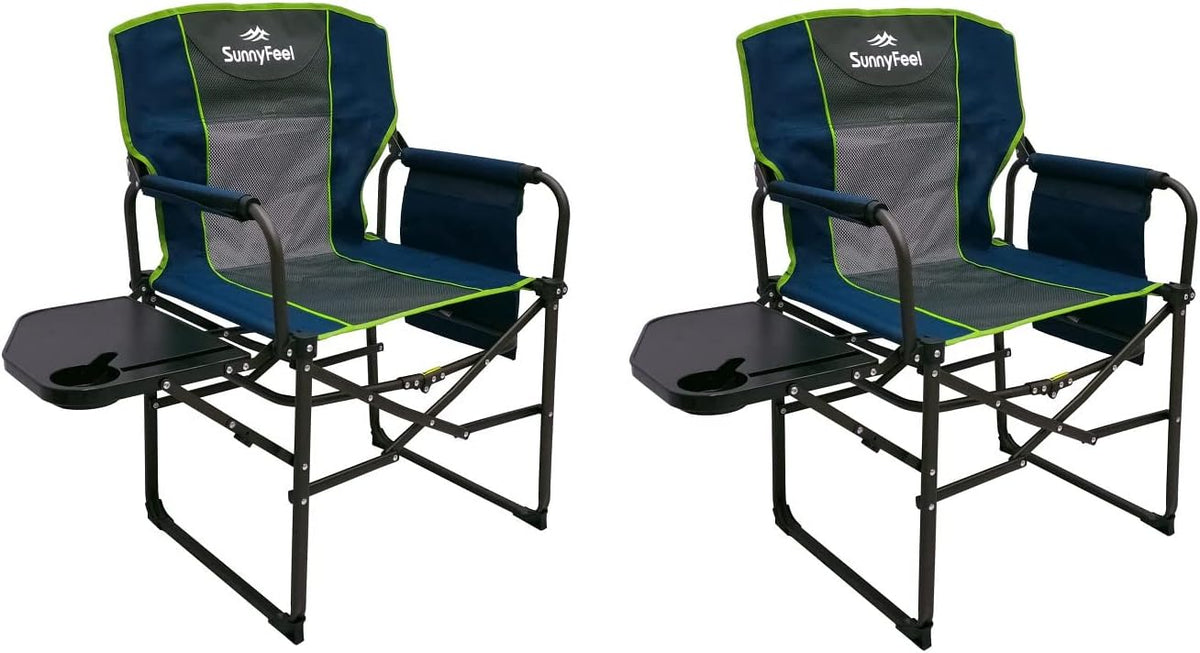 Oversized Portable Folding Camping Chair with Side Table T5031