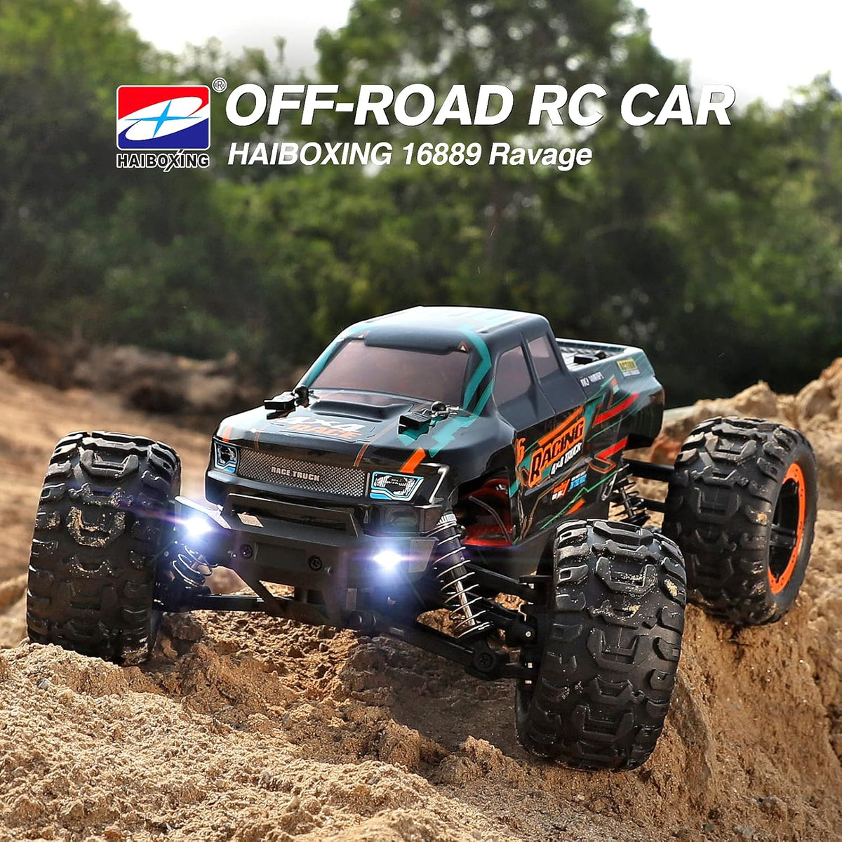 High-Speed Remote Control RC Truck with 2 Rechargeable Batteries L43169