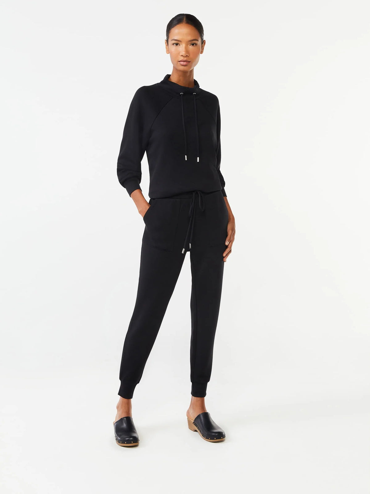 Women's Scuba Knit Funnel Neck Sweatshirt S5921