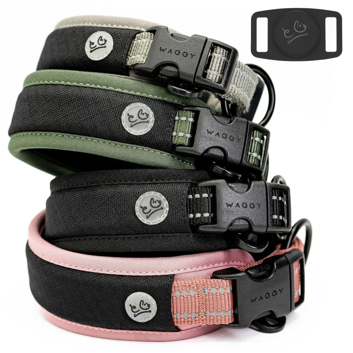 Adjustable Reflective Padded Dog Collar A2562