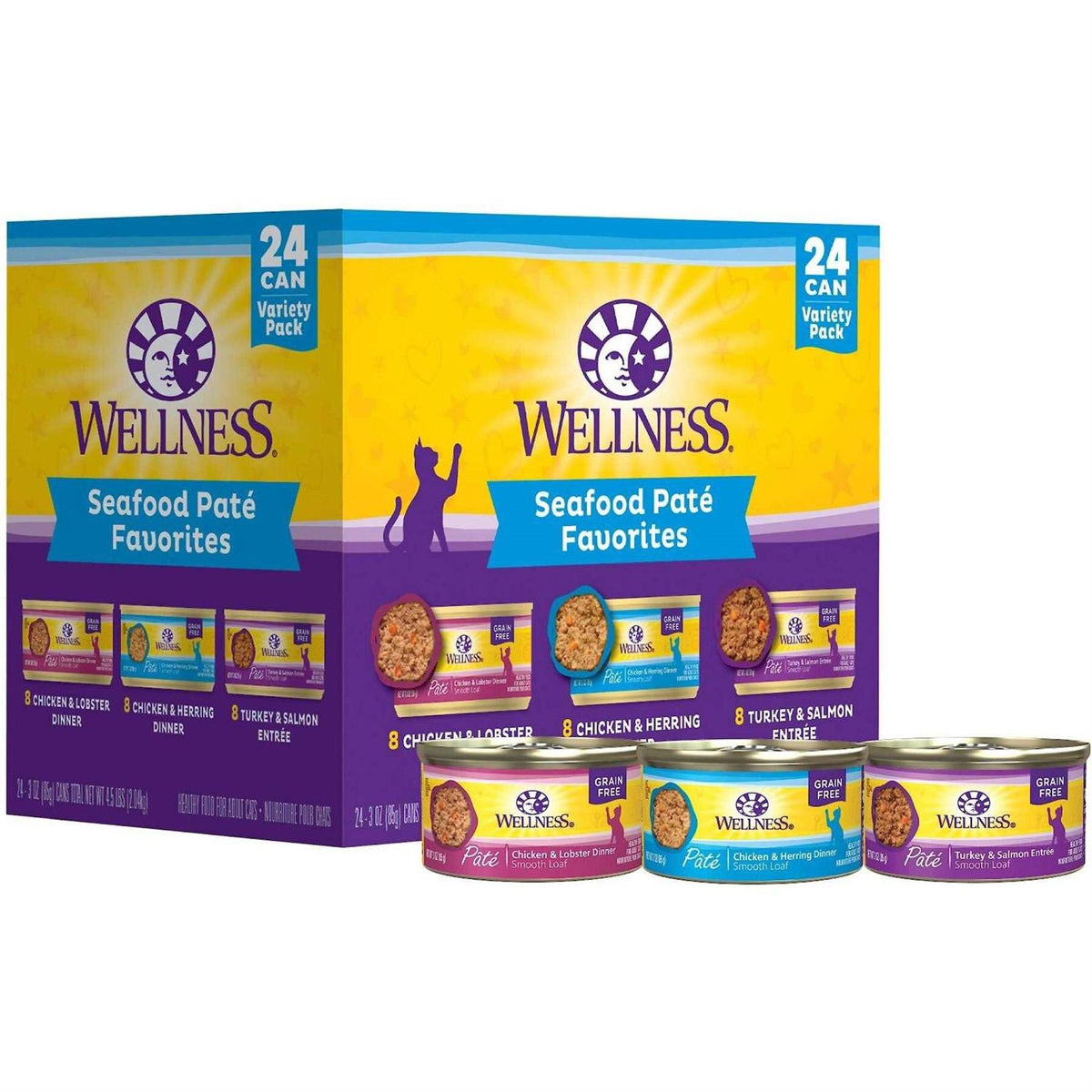 Seafood Pate Variety Pack Wet Cat Food D367142