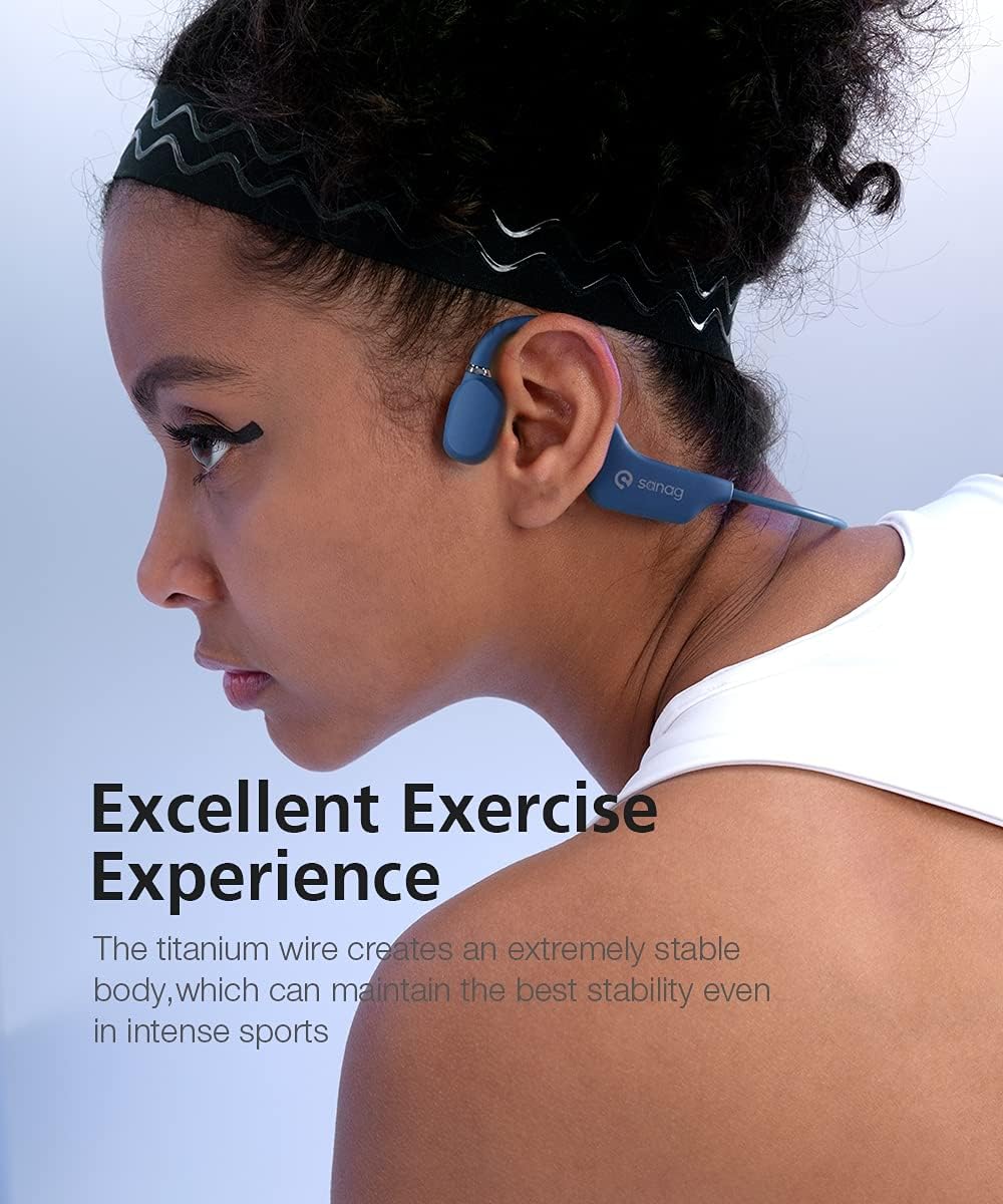 Open-Ear Air Conduction Headphones Bluetooth 5.0 with Mic I5736