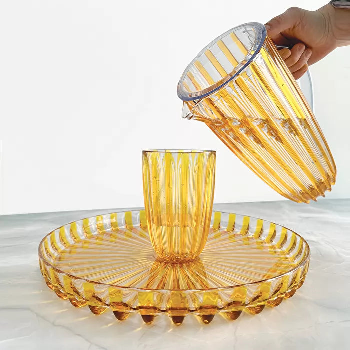 Round Tray Amber O884