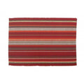 Red Stripes Ribbed Placemats Set of 4 U381