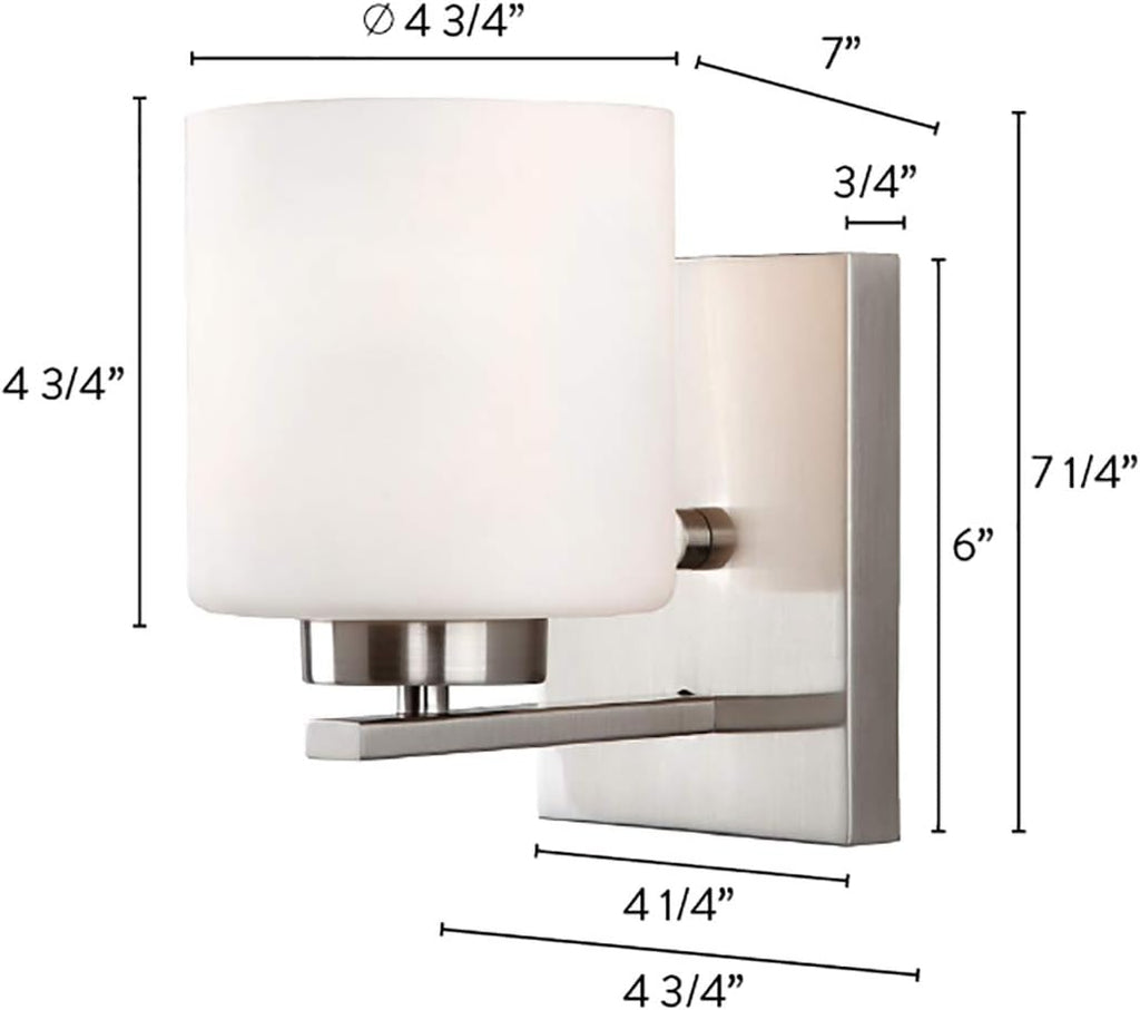 1-Light Nickel Bath Vanity F515752