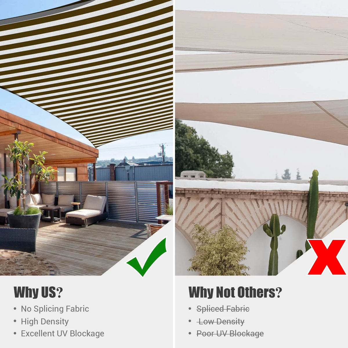 12x12Ft 97% UV Block Square Sun Shade Sail S40548