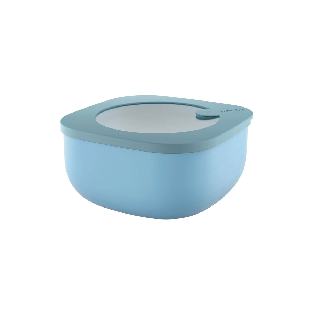 Shallow Airtight Fridge Freezer Microwave Containers 975cc Matt Mid Blue N6212