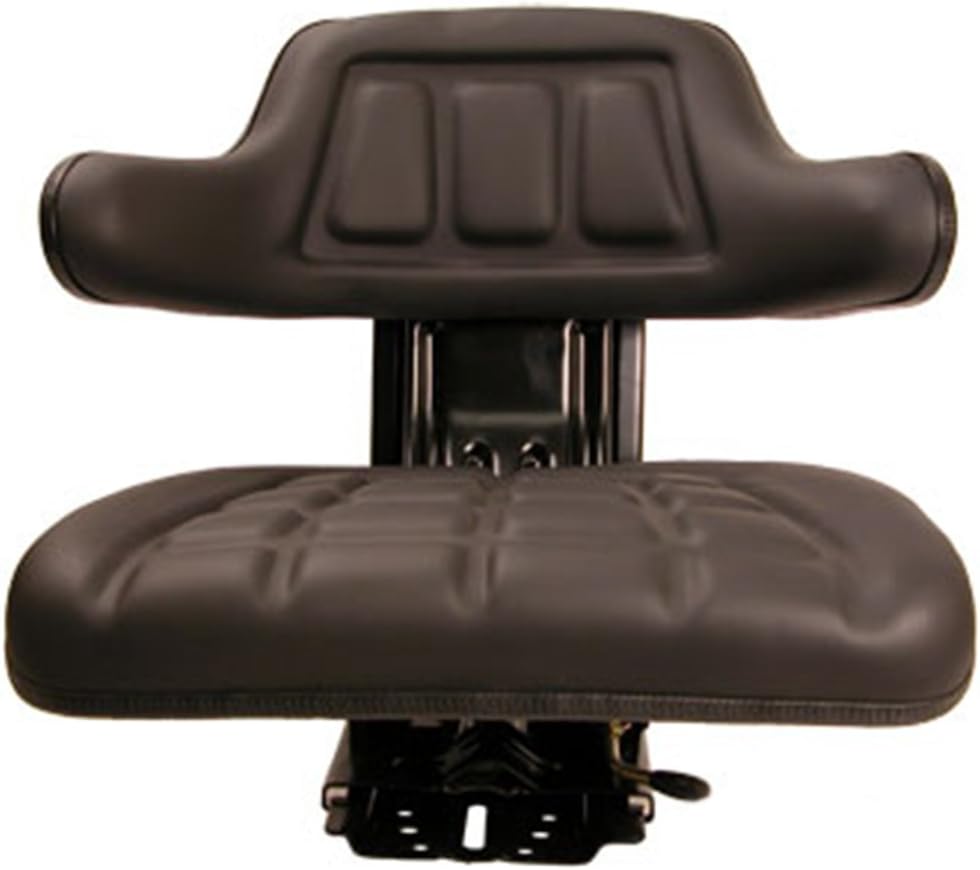 Black Universal Tractor Seat with Base & Tracks F82161