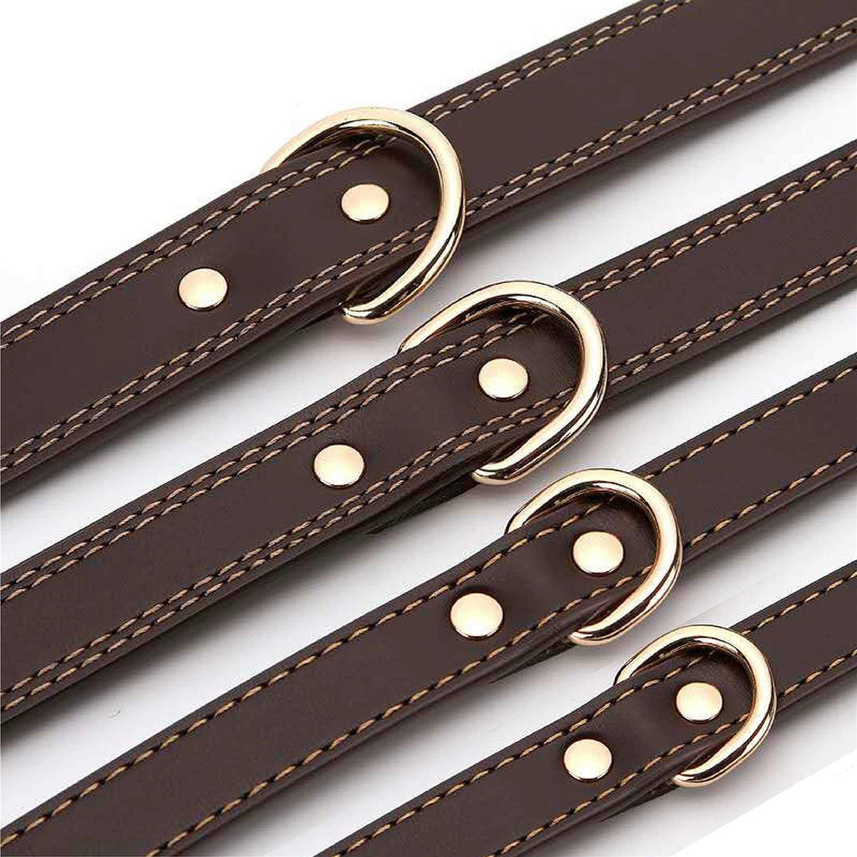 Personalized Engraved Soft Leather Dog Collar N21484