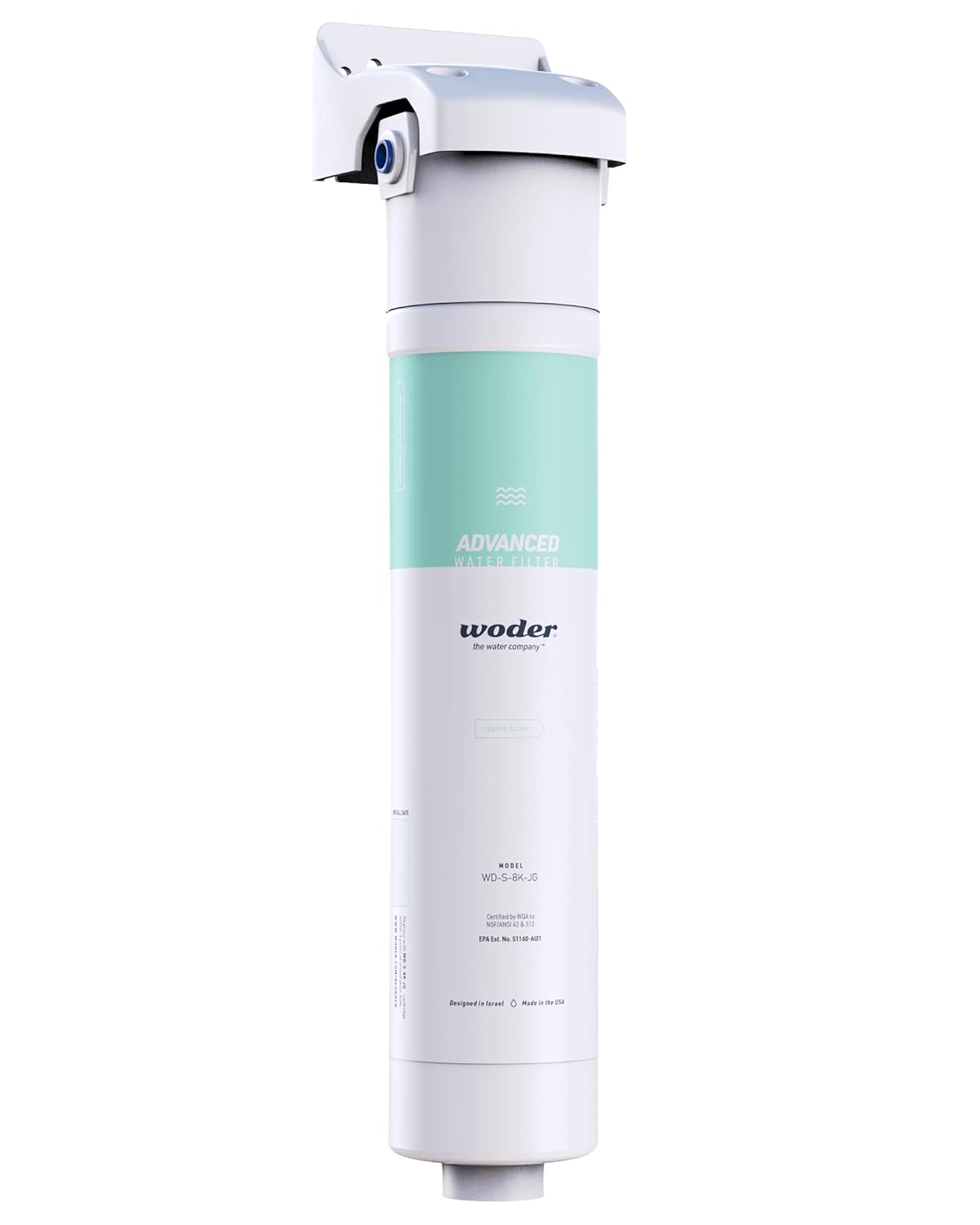 Inline Refrigerator Water Filter with 1/4 Built-in John Guest Fittings N2254