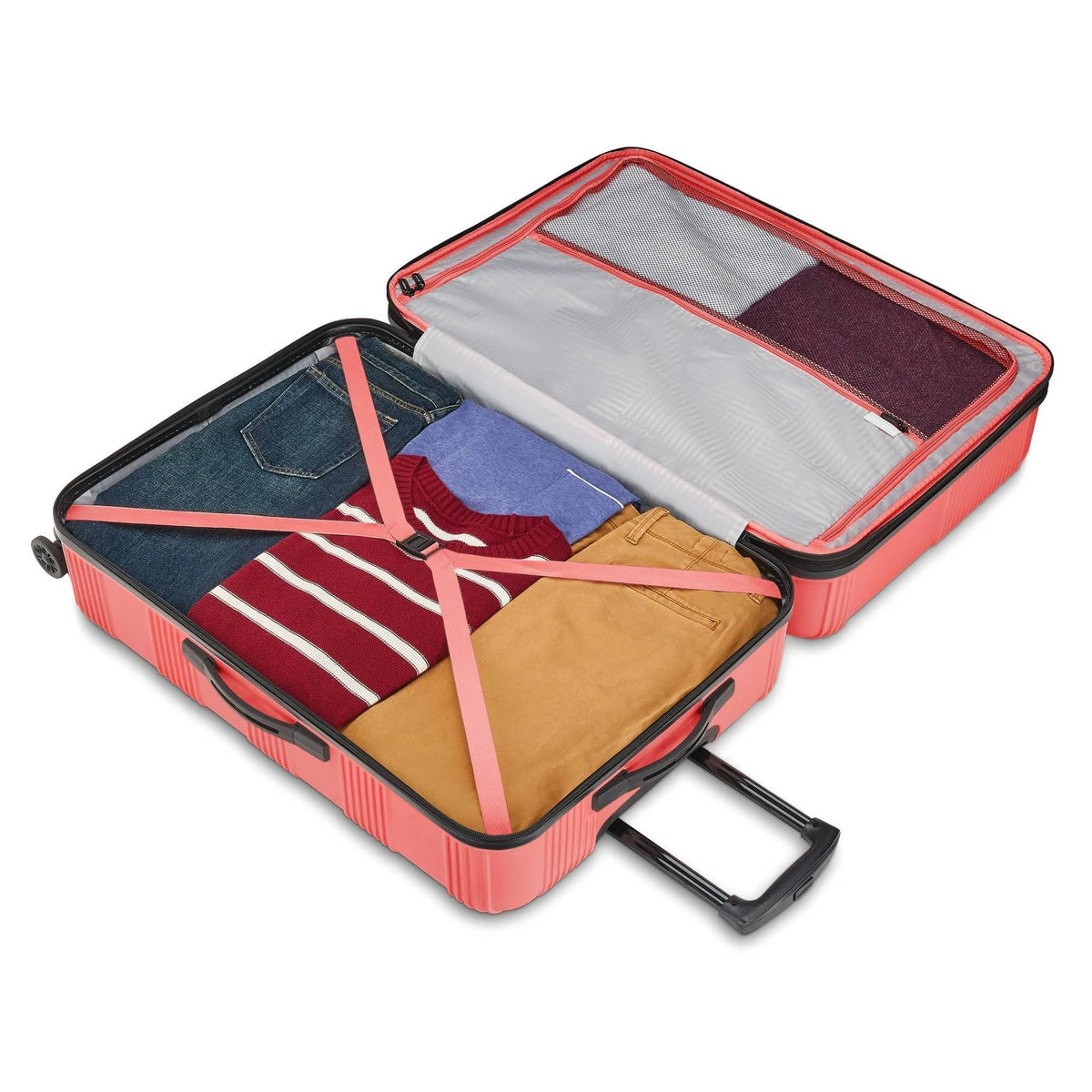 Checkered Hardside Spinner Suitcase X9136