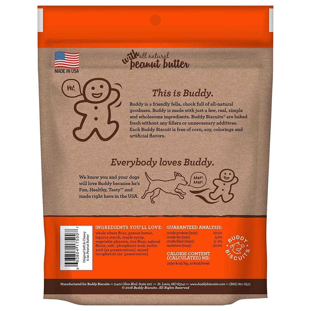 Peanut Butter Soft and Chewy Dog Treats M832547