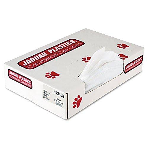 56 Gallons 16 microns 43 x 48 Natural Extra-Heavy Liners E294556