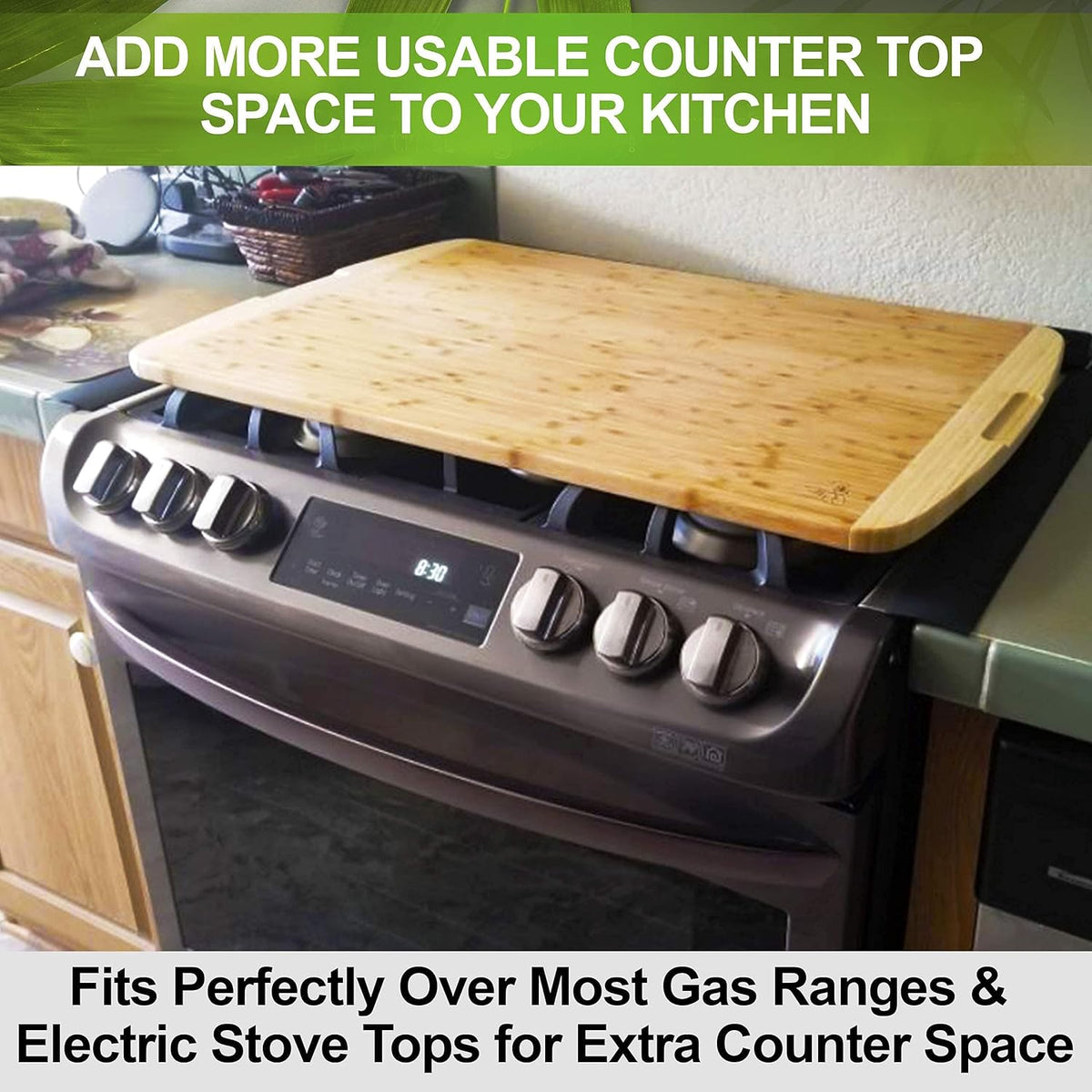 30 x 20 Inch Extra Large Bamboo Cutting Board with Handles G5165