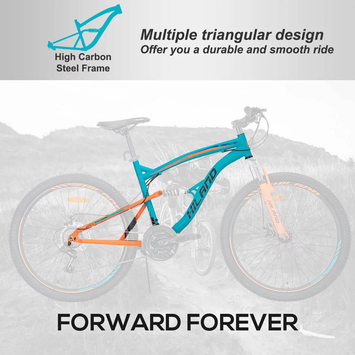 Full-Suspension 21 Speeds 26 Inch Wheels Mountain Bike Z242089