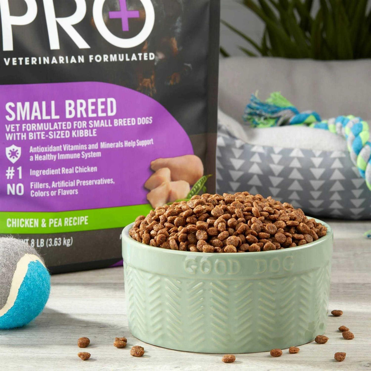 Chicken & Pea Recipe Dry Dog Food E527