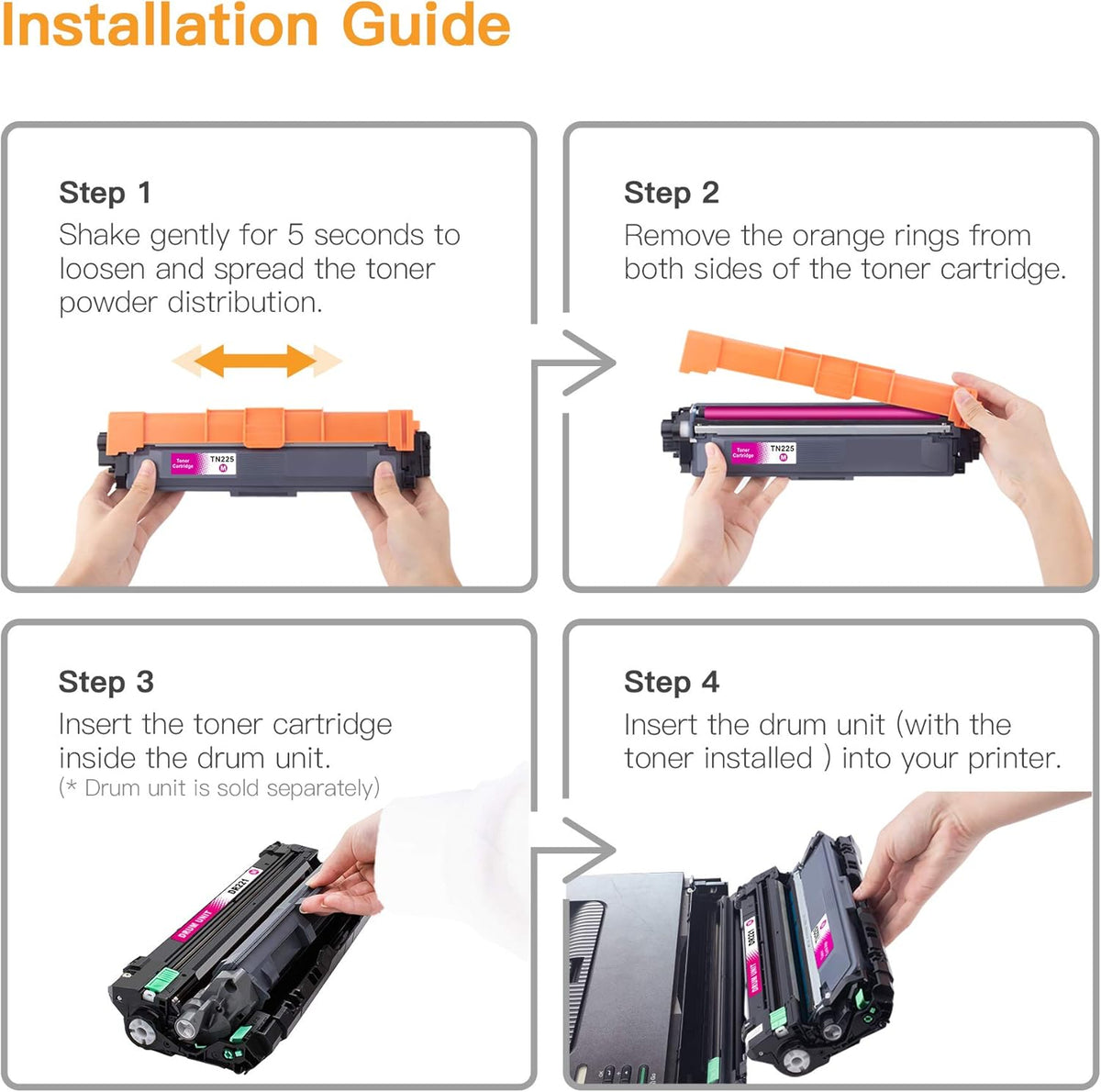 Compatible Toner Cartridge Replacement 5 Pack S283196