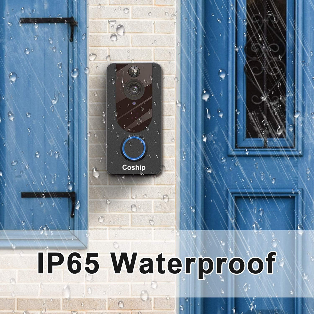 WiFi Video Doorbell Camera 1080P HD Night Vision IP65 Waterproof F645