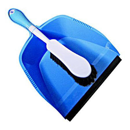 10 inch Plastic Dust Pan and Brush Set Y5136