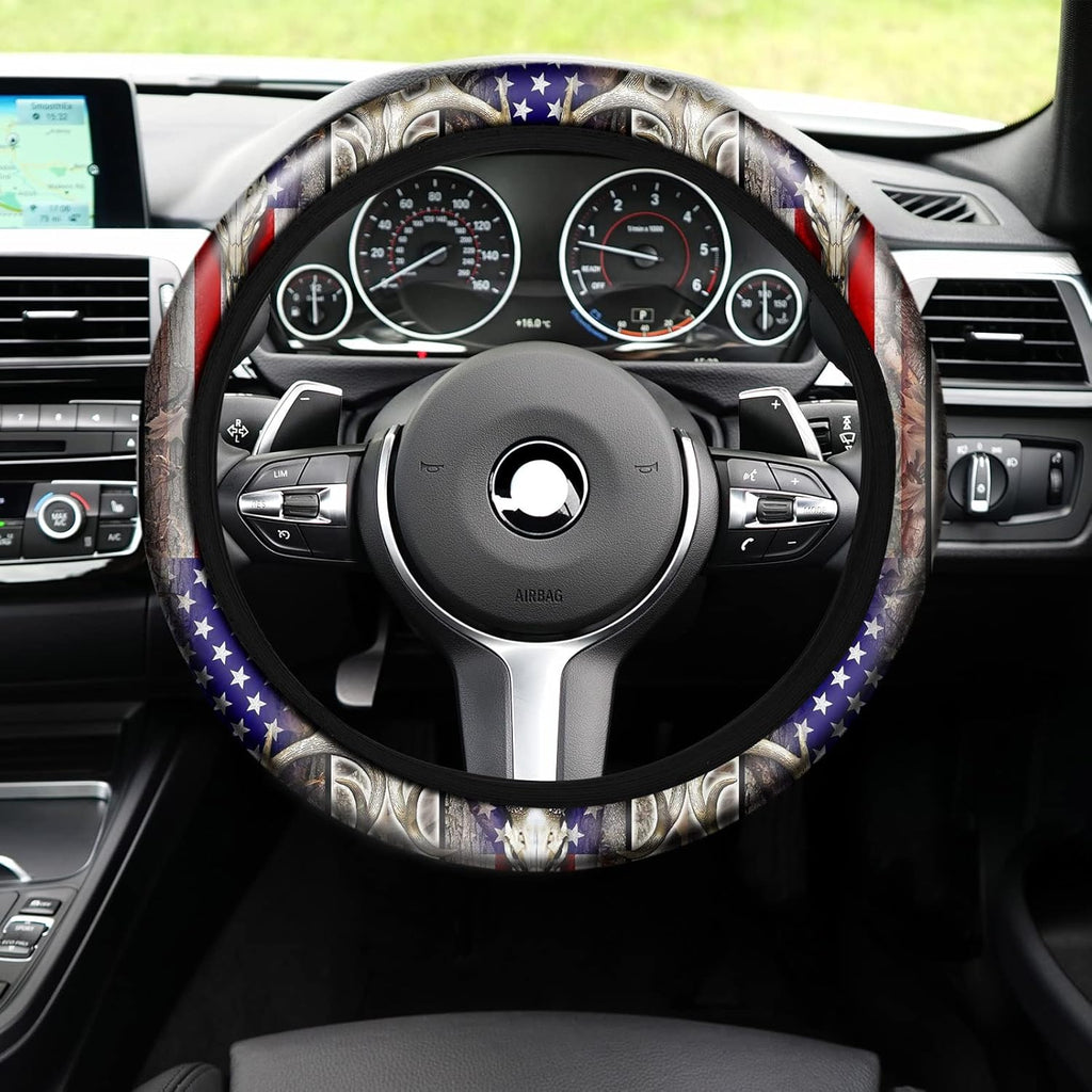 10 Pieces American Flag Camo Print Car Accessories Set Z598
