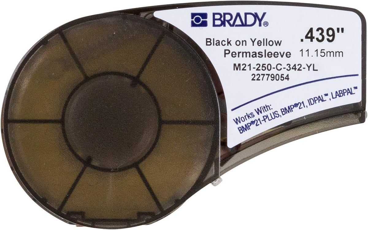 Heat Shrink Tubing Black on Yellow P7650