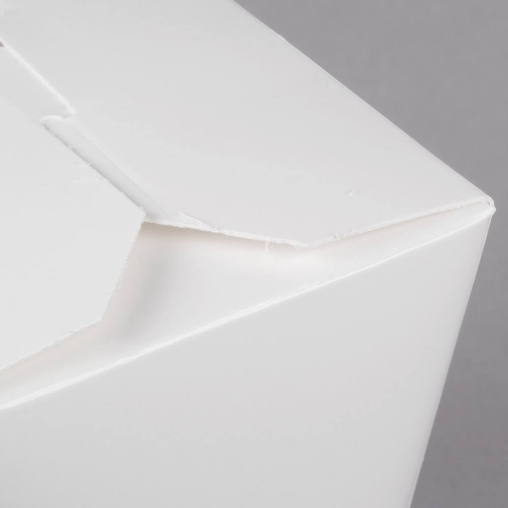 White 26 oz Microwavable Paper Take-Out Container 500/Case N328508