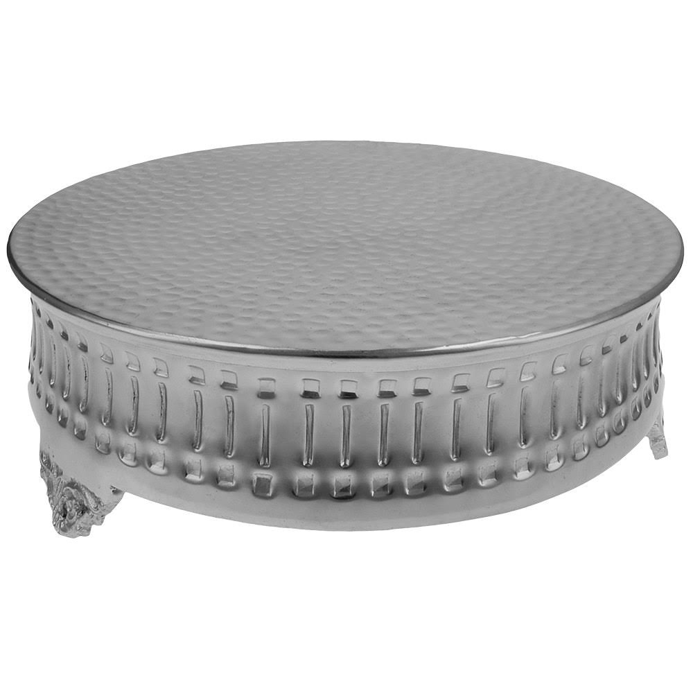 Round Nickel-Plated Cake Stand Q31622