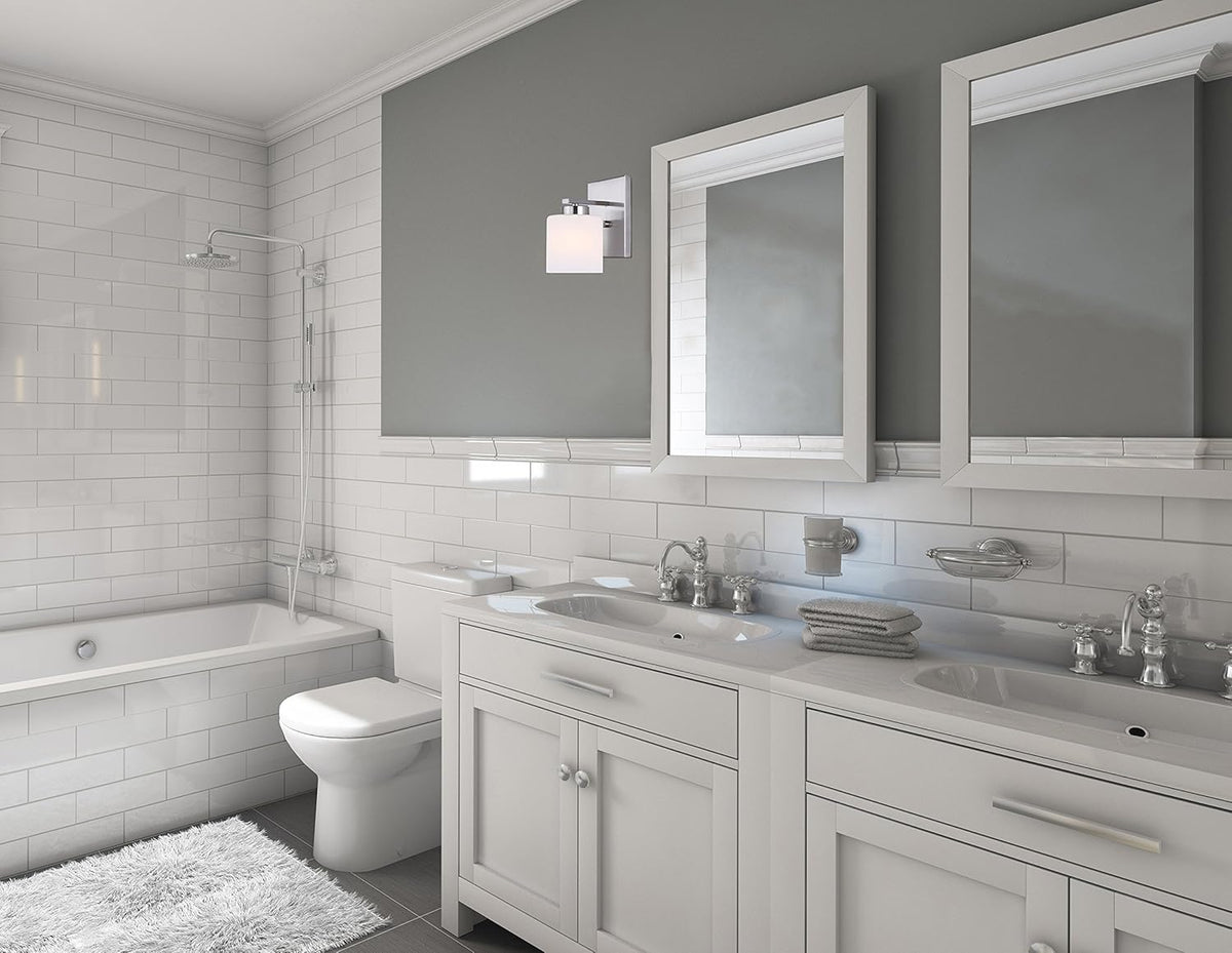 1-Light Nickel Bath Vanity F515752