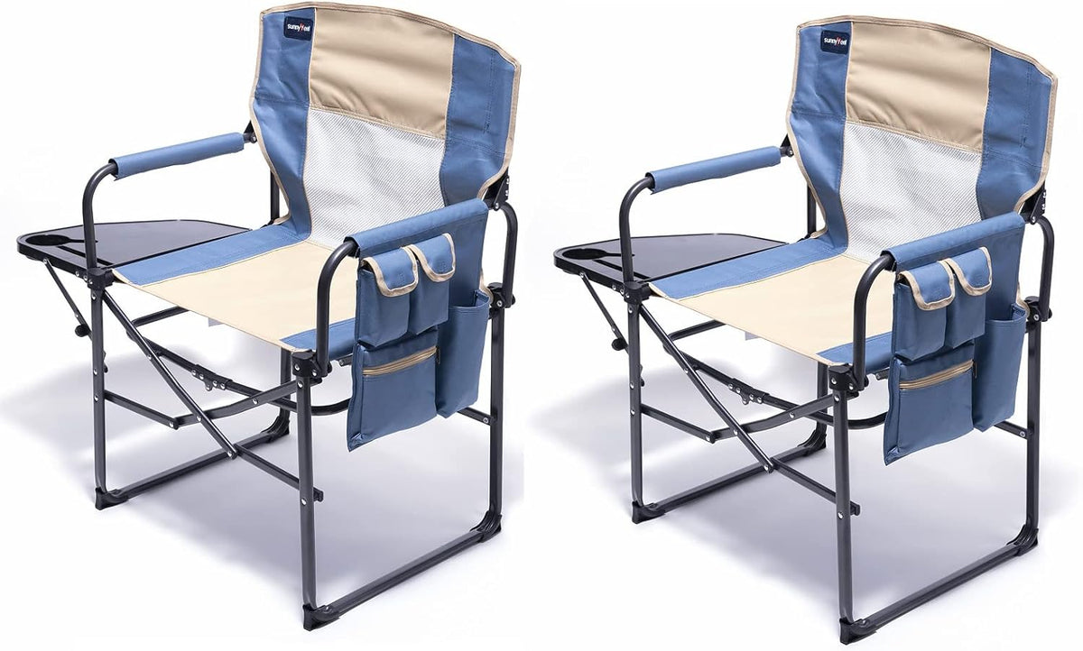 Oversized Portable Folding Camping Chair with Side Table T5031