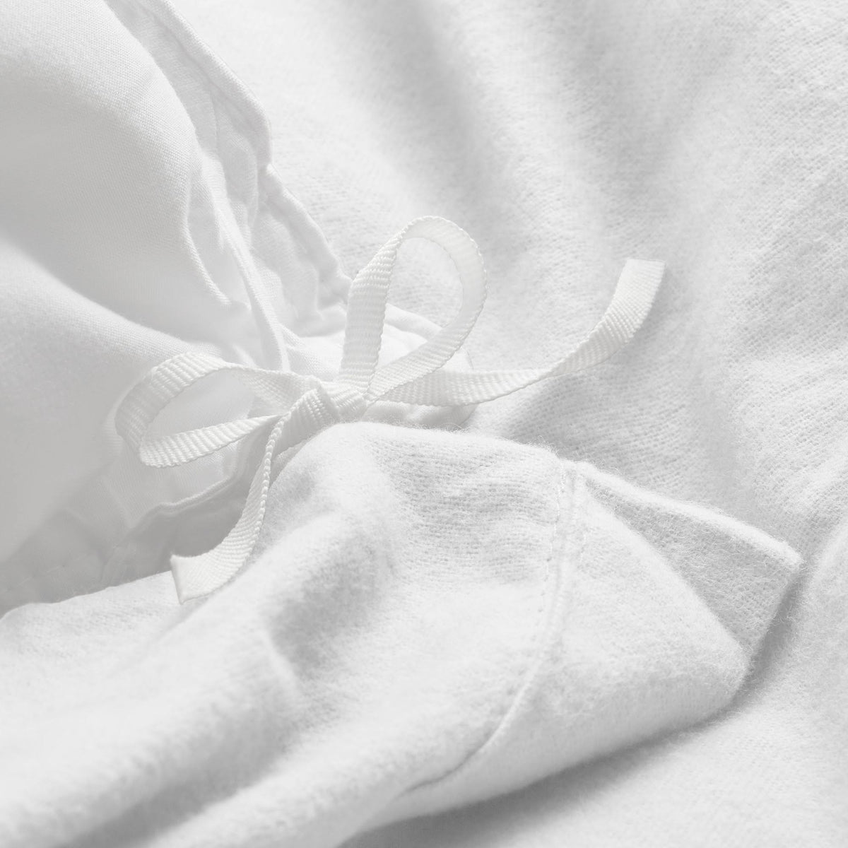 100% Cotton Flannel Duvet Cover & Sham Set White King F6663