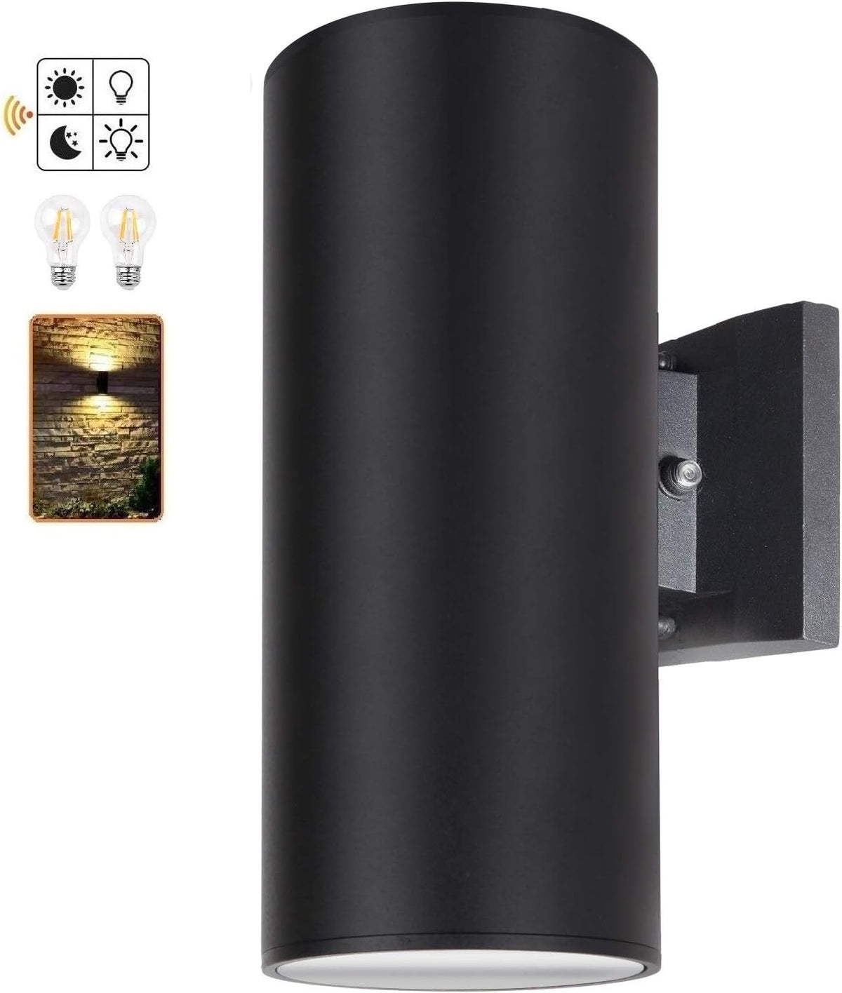 Dusk to Dawn Sensor Outdoor Wall Sconce M4447