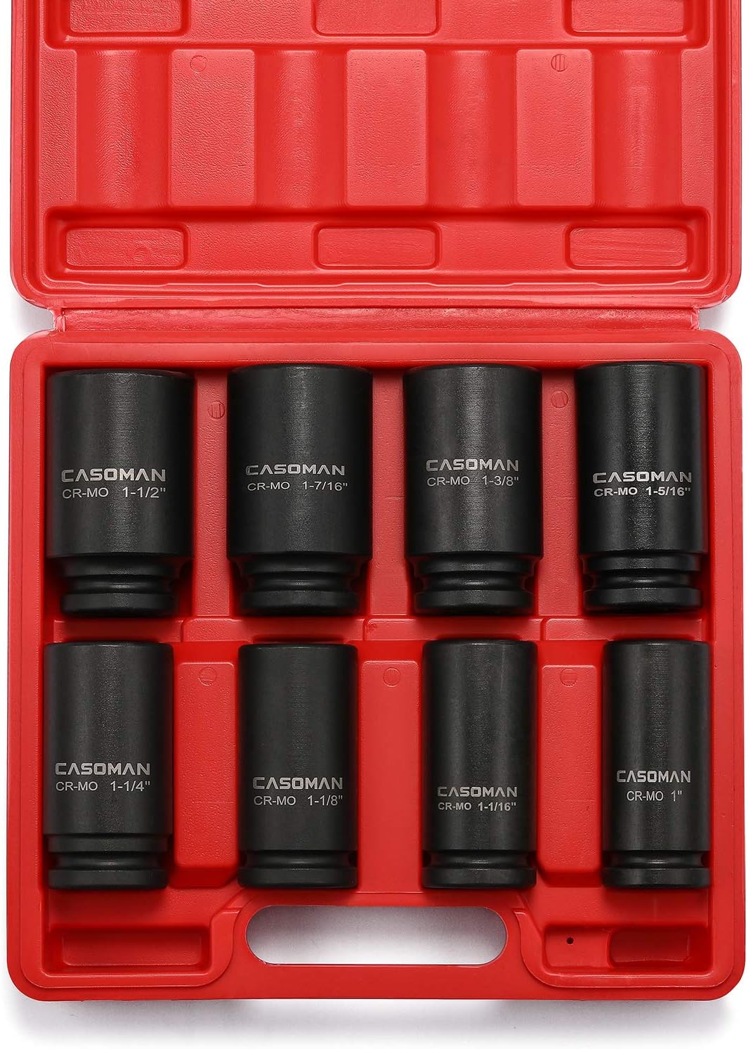 3/4 Drive Deep Impact Socket Set, 8 Piece Set, SAE Sizes V66140