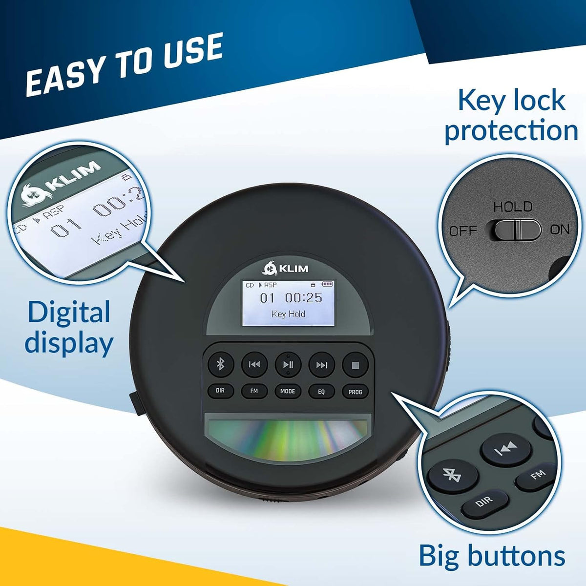 Portable CD Player with Headphones M91491