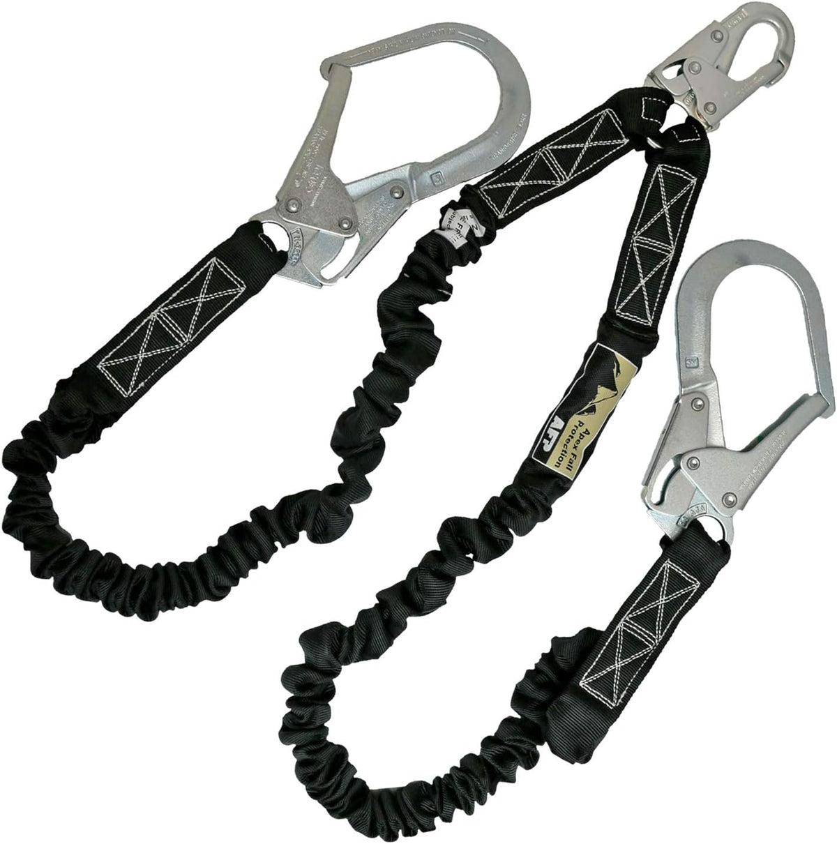 6FT Double Leg Internal Shock Absorbing Safety Lanyard with Snap Hook U744