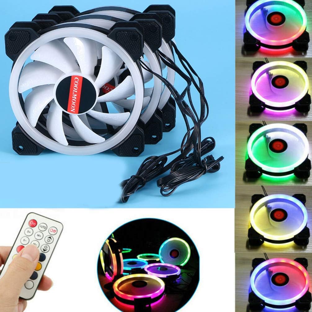 5 Fans 120mm RGB PC Cooling Fan with RGB Controller I2168