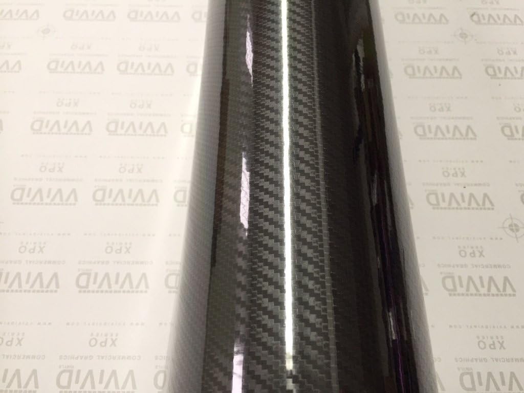 High Gloss Black Carbon Vinyl Wrap Film 2ft x 5ft H83059